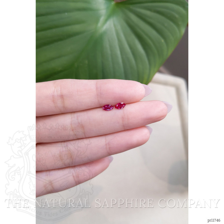 0.73 Ct.Tw. Ruby Pair from Mozambique