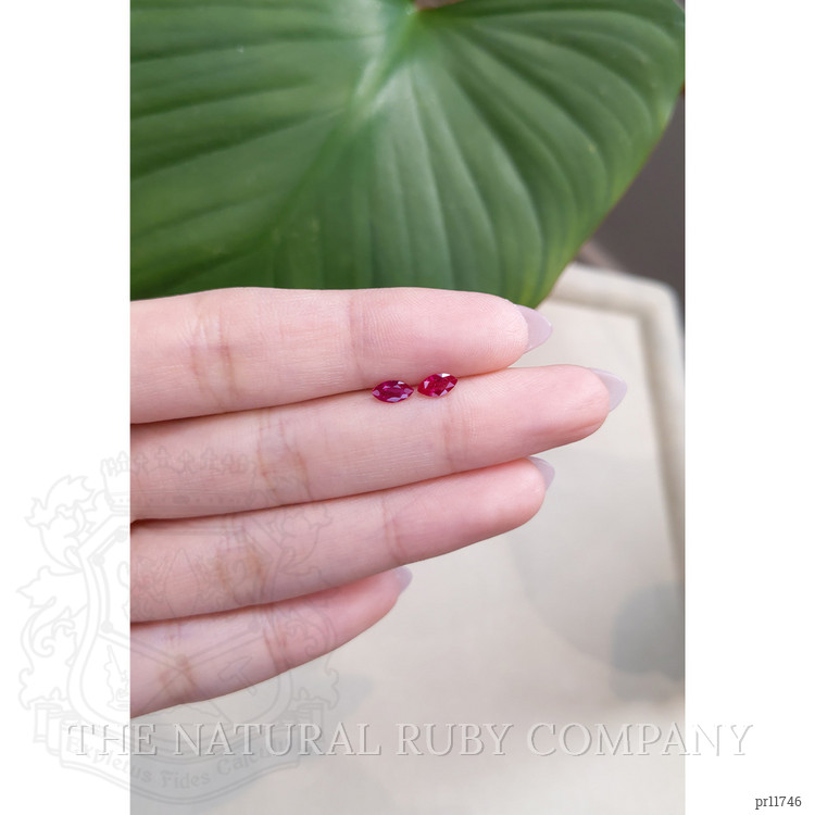 0.73 Ct.Tw. Ruby Pair from Mozambique