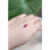 0.73&nbsp;Ct.Tw.Total Carat Weight Ruby Pair from Mozambique Life Style