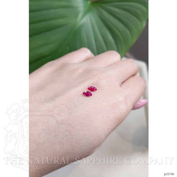 0.73 Ct.Tw. Ruby Pair from Mozambique