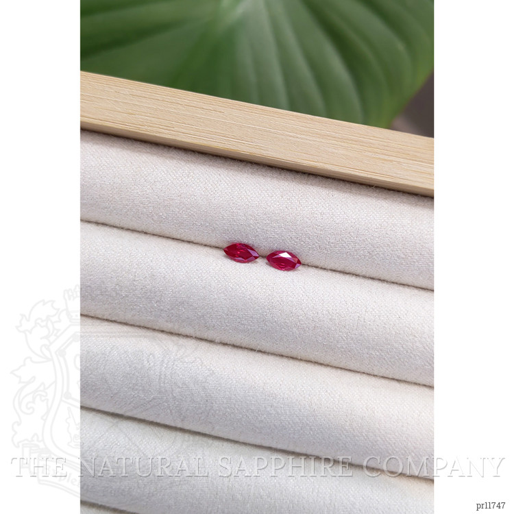 0.74 Ct.Tw. Ruby Pair from Mozambique