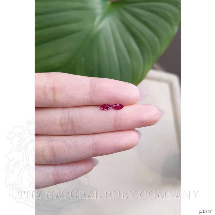 0.74 Ct.Tw. Ruby Pair from Mozambique