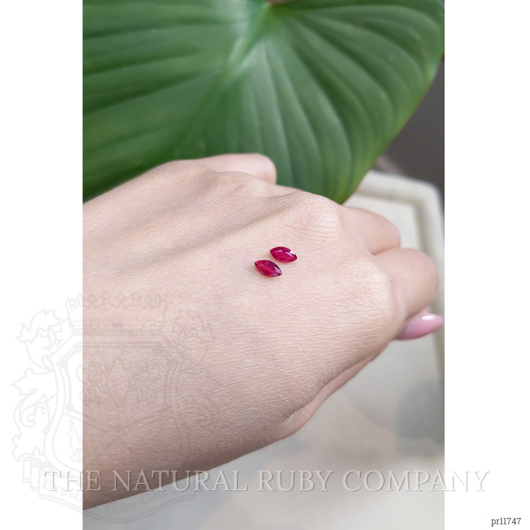 0.74 Ct.Tw. Ruby Pair from Mozambique