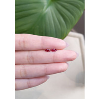 0.67 Ct.Tw.Total Carat Weight Ruby Pair from Mozambique Life Style