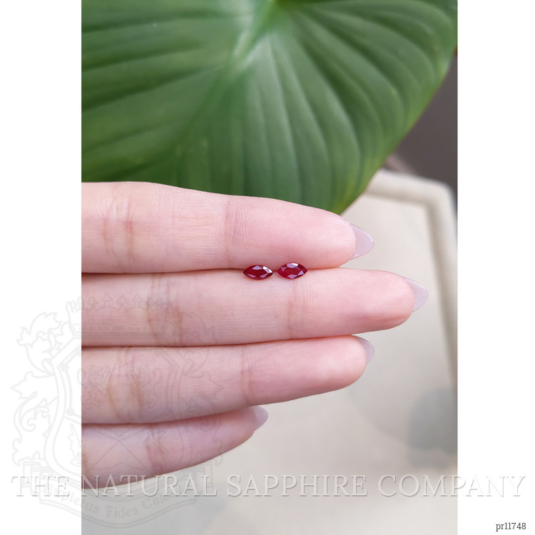 0.67 Ct.Tw. Ruby Pair from Mozambique