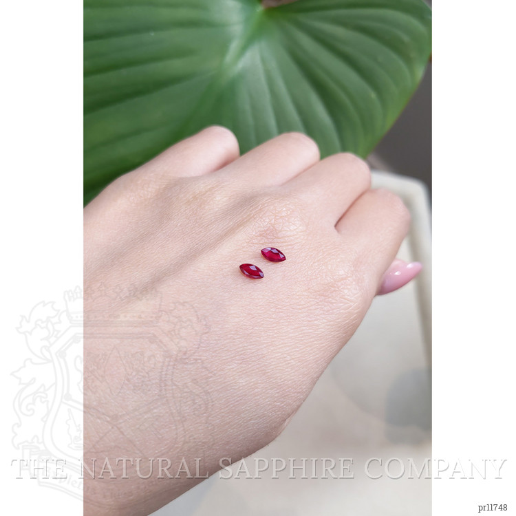 0.67 Ct.Tw. Ruby Pair from Mozambique