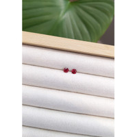 0.57&nbsp;Ct.Tw.Total Carat Weight Ruby Pair from Mozambique Life Style