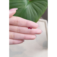 0.57 Ct.Tw.Total Carat Weight Ruby Pair from Mozambique Life Style