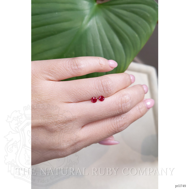 0.57 Ct.Tw. Ruby Pair from Mozambique