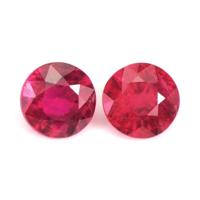 0.79 Ct.Tw.Total Carat Weight Ruby Pair from Mozambique Video