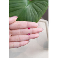 0.79&nbsp;Ct.Tw.Total Carat Weight Ruby Pair from Mozambique Life Style