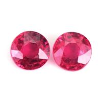 0.54&nbsp;Ct.Tw.Total Carat Weight Ruby Pair from Mozambique Video