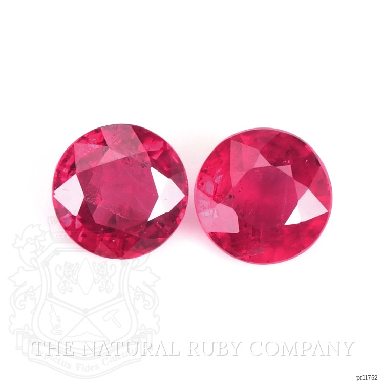0.76 Ct.Tw. Ruby Pair from Mozambique