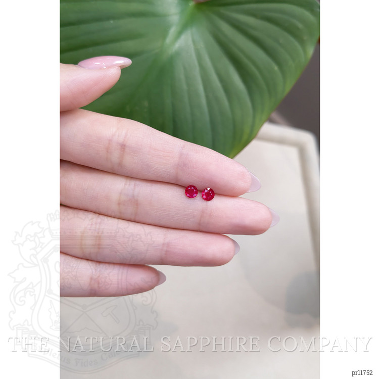 0.76 Ct.Tw. Ruby Pair from Mozambique