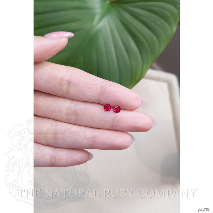 0.76 Ct.Tw. Ruby Pair from Mozambique