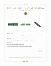 6.96&nbsp;Ct.Tw.Total Carat Weight Tourmaline Pair from Brazil Appraisal