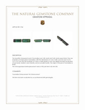 6.96 Ct.Tw.Total Carat Weight Tourmaline Pair from Brazil Appraisal