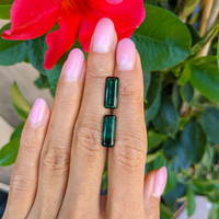 6.96 Ct.Tw.Total Carat Weight Tourmaline Pair from Brazil Life Style