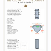 6.96&nbsp;Ct.Tw.Total Carat Weight Tourmaline Pair from Brazil 3 D Scan Report