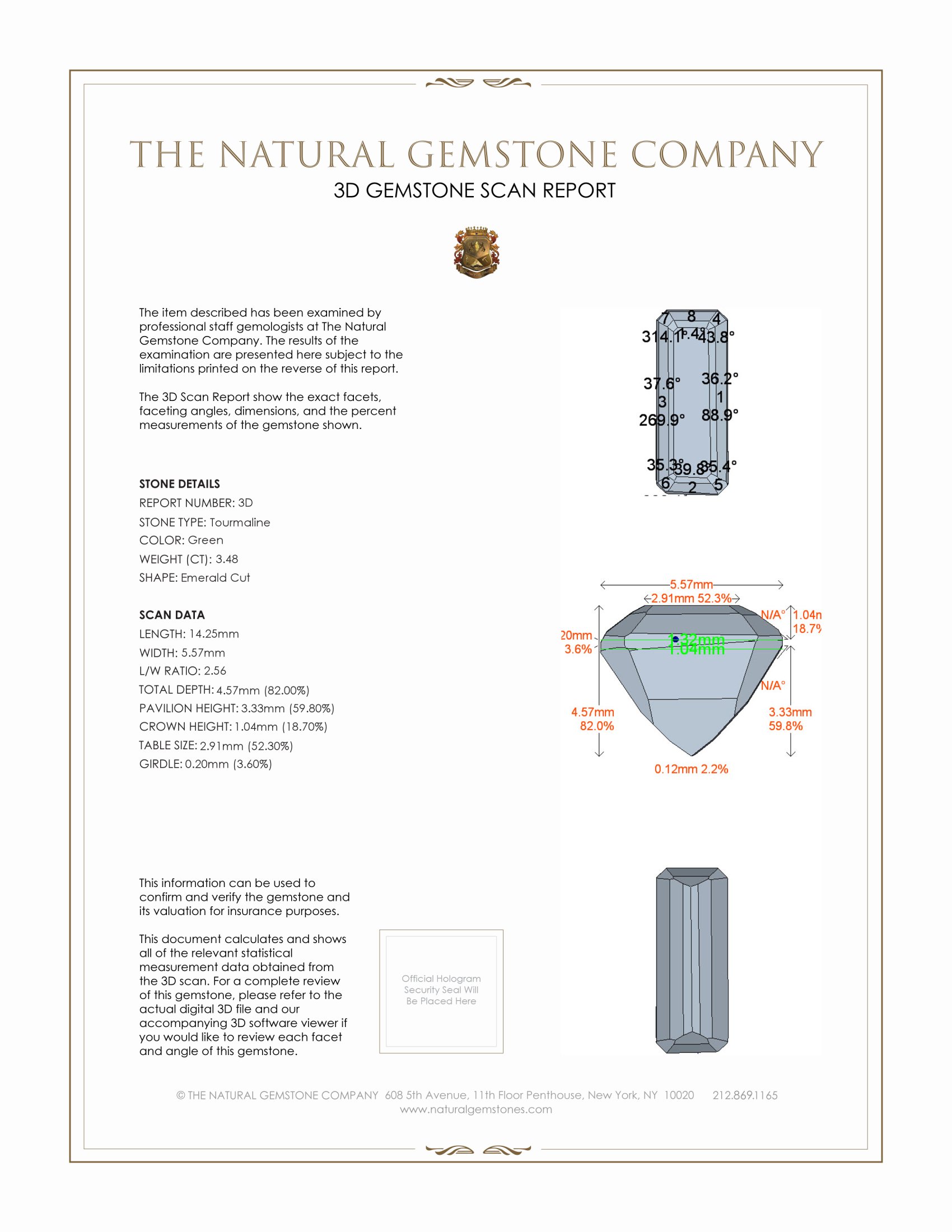 6.96 Ct.Tw. Tourmaline Pair from Brazil