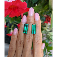 14.48 Ct.Tw.Total Carat Weight Tourmaline Pair from Brazil Life Style