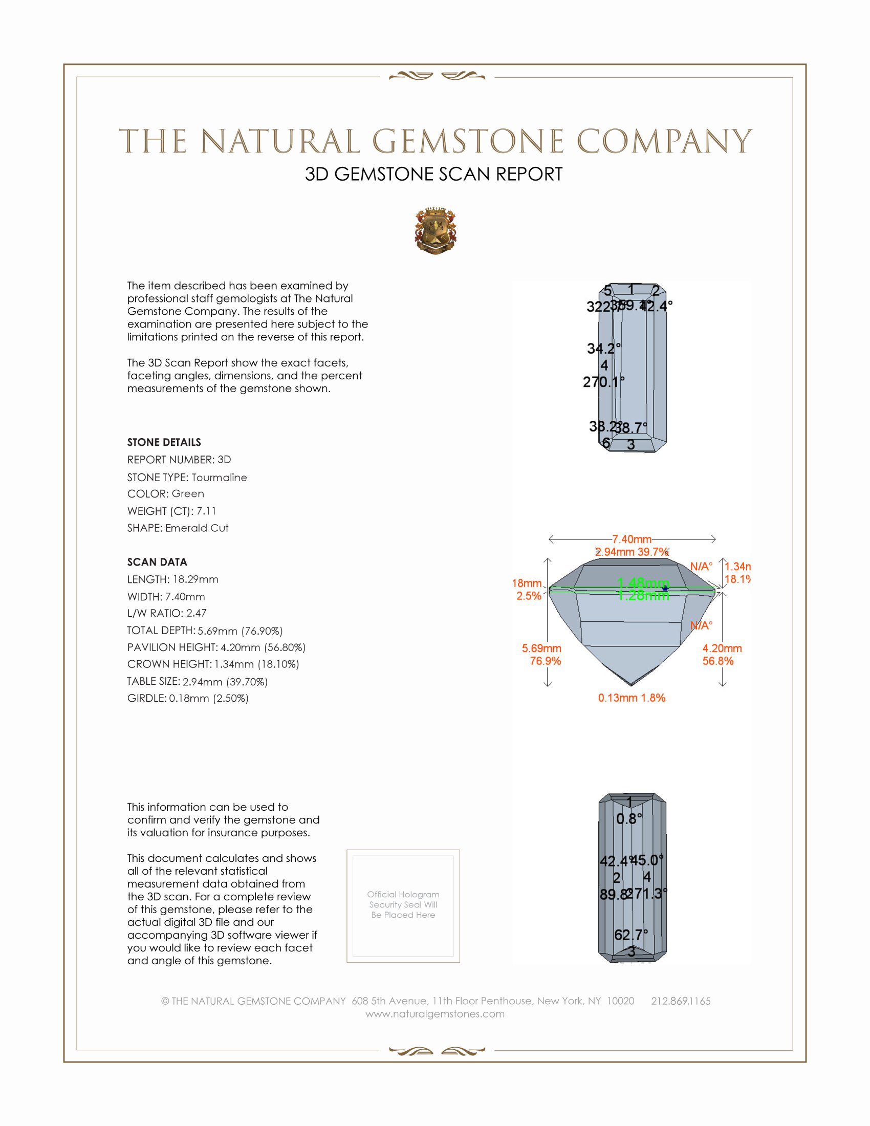 14.48 Ct.Tw. Tourmaline Pair from Brazil