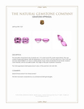 2.09 Ct.Tw.Total Carat Weight Pink Spinel Pair from Tanzania Appraisal