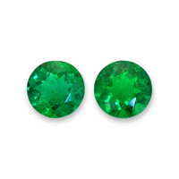 1.21 Ct.Tw.Total Carat Weight Emerald Pair from Zambia Video