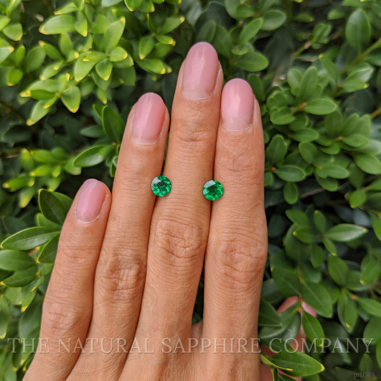 1.21 Ct.Tw. Emerald Pair from Zambia