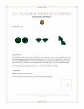 2.78 Ct.Tw.Total Carat Weight Emerald Pair from Zambia Appraisal