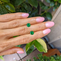 1.93&nbsp;Ct.Tw.Total Carat Weight Emerald Pair from Zambia Life Style