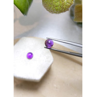 2.84 Ct.Tw.Total Carat Weight Cabochon Amethyst Pair from Brazil Life Style