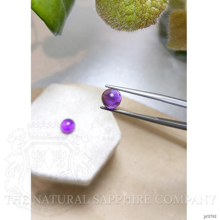 2.84 Ct.Tw. Cabochon Amethyst Pair from Brazil