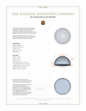 2.84 Ct.Tw.Total Carat Weight Cabochon Amethyst Pair from Brazil 3 D Scan Report