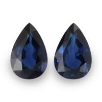 1.06&nbsp;Ct.Tw.Total Carat Weight Blue Sapphire Pair from Ceylon (Sri Lanka) Video