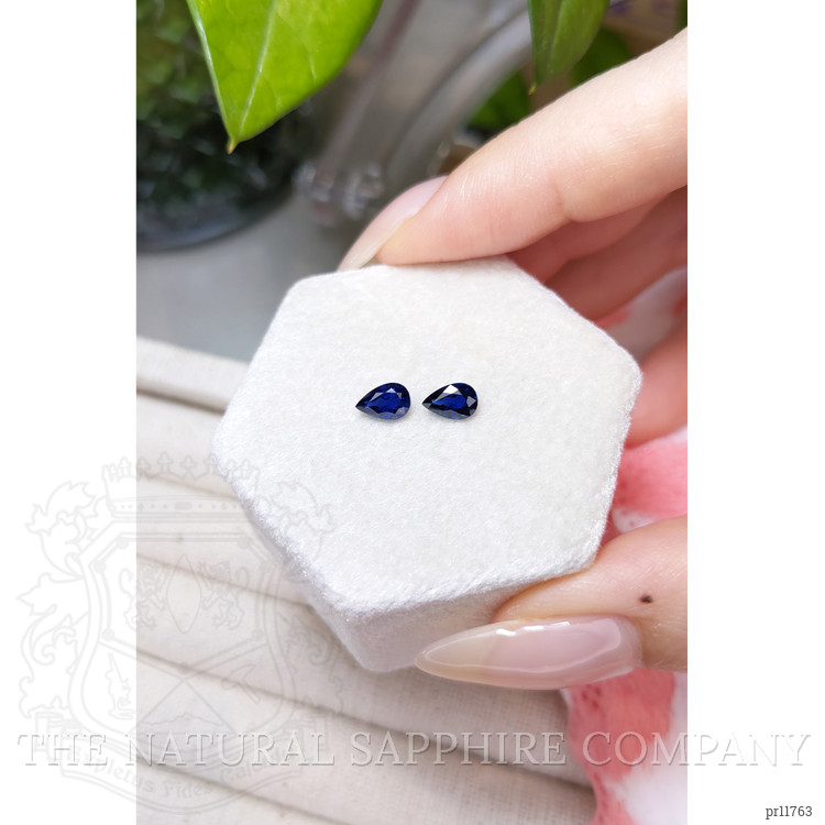 1.06 Ct.Tw. Blue Sapphire Pair from Ceylon (Sri Lanka)