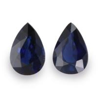 1.10&nbsp;Ct.Tw.Total Carat Weight Blue Sapphire Pair from Ceylon (Sri Lanka) Video