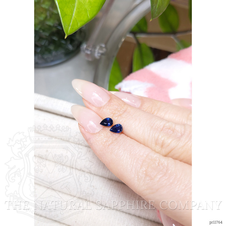 1.10 Ct.Tw. Blue Sapphire Pair from Ceylon (Sri Lanka)