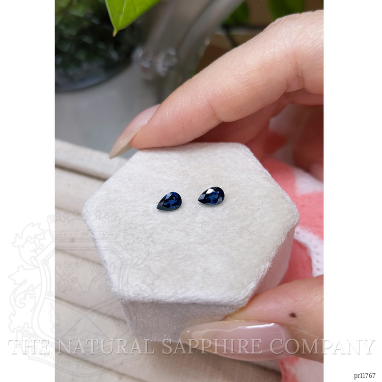 1.20 Ct.Tw. Blue Sapphire Pair from Ceylon (Sri Lanka)