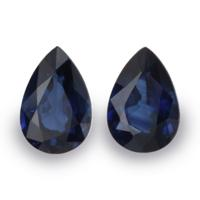1.14&nbsp;Ct.Tw.Total Carat Weight Blue Sapphire Pair from Ceylon (Sri Lanka) Video