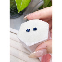 1.14&nbsp;Ct.Tw.Total Carat Weight Blue Sapphire Pair from Ceylon (Sri Lanka) Life Style