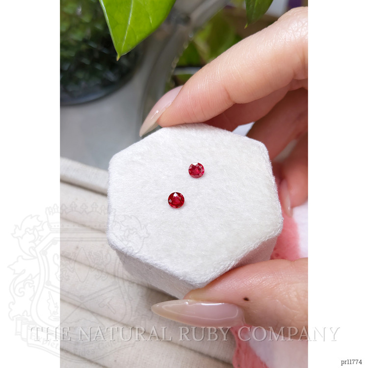 0.68 Ct.Tw. Ruby Pair from Mozambique
