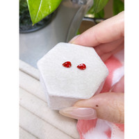 0.98 Ct.Tw.Total Carat Weight Ruby Pair from Mozambique Life Style