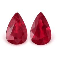 0.95 Ct.Tw.Total Carat Weight Ruby Pair from Mozambique Video
