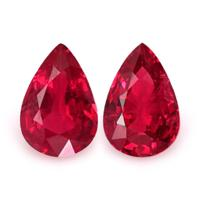 0.98 Ct.Tw.Total Carat Weight Ruby Pair from Mozambique Video