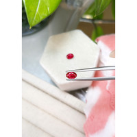 1.04 Ct.Tw.Total Carat Weight Ruby Pair from Mozambique Life Style