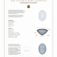 1.04 Ct.Tw.Total Carat Weight Ruby Pair from Mozambique 3 D Scan Report