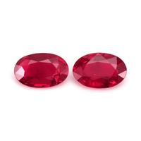 0.81 Ct.Tw.Total Carat Weight Ruby Pair from Mozambique Video