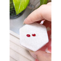 0.81&nbsp;Ct.Tw.Total Carat Weight Ruby Pair from Mozambique Life Style