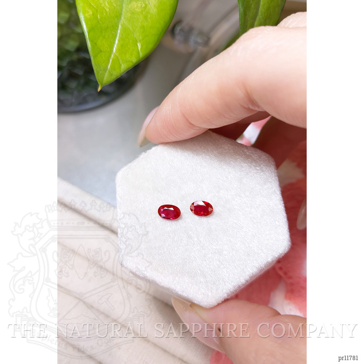 0.81 Ct.Tw. Ruby Pair from Mozambique